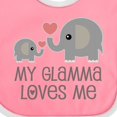 thumbnail image 4 of Inktastic My Glamma Loves Me Grandchild Boys or Girls Baby Bib, 4 of 4