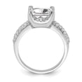 thumbnail image 2 of Sterling Silver Square CZ Ring QR2707, 2 of 5