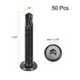 thumbnail image 2 of Hex Socket Self Tapping Screws, 1/4 x 1-5/8" 410 Stainless Steel Sheet Metal Drilling Screw, Black, 50 Pack, 2 of 5