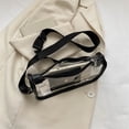 thumbnail image 2 of Bolso de mujer 2023 Bolso bandolera transparente PU + PVC Messenger Bag (Negro), 2 of 6