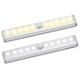 thumbnail image 3 of EeaseMX 3 luces nocturnas inalámbricas de 10 LED con sensor de movimiento, tiras magnéticas adhesivas para armario (plateadas con luz blanca), 3 of 7