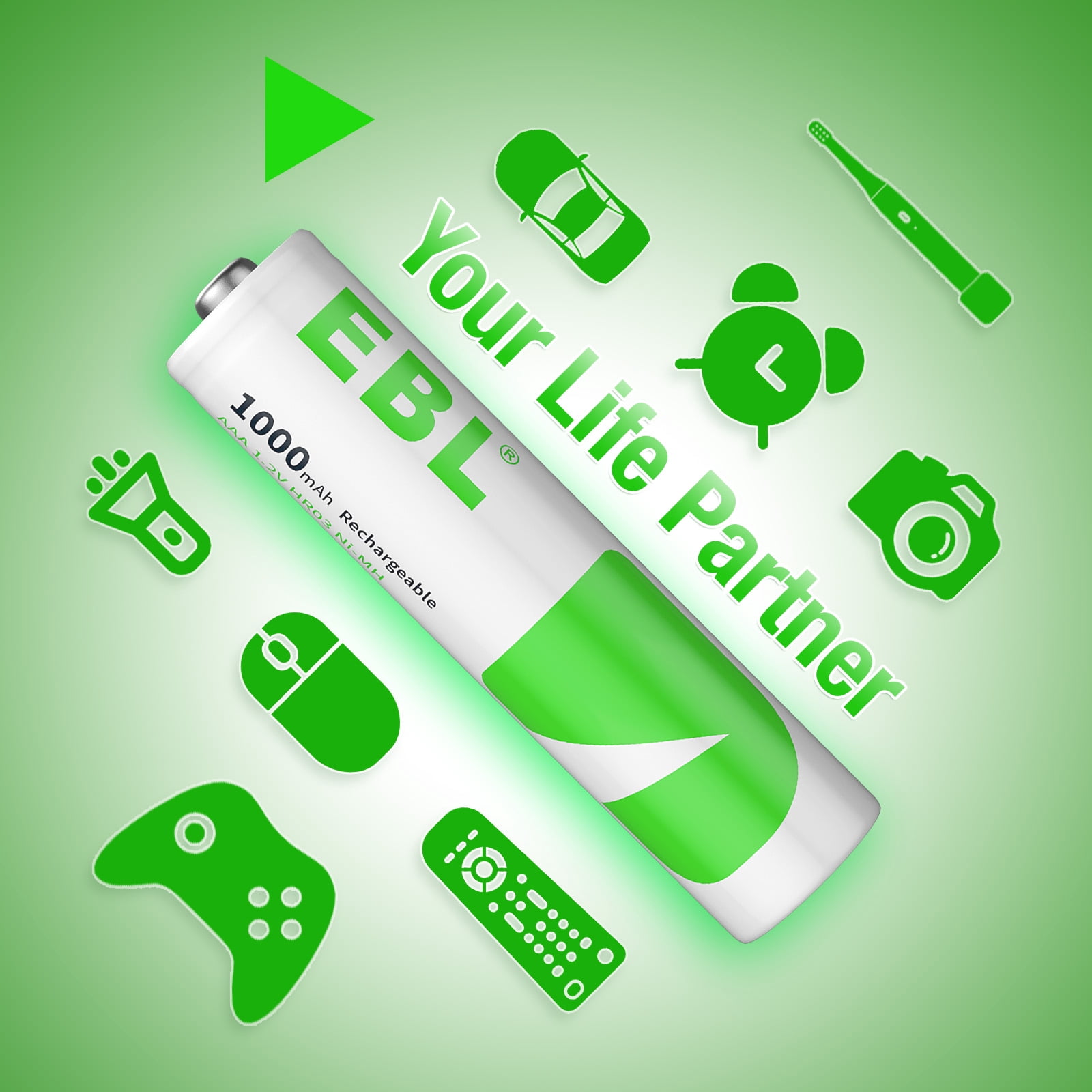 EBL AAA Rechargeable Batteries, 28 Counts Ni-MH 1000mAh 1.2V Super Bulk Pack, Maximum Value & Long-Lasting Power for All AAA-Powered Devices