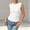 Beige Tops, variant on Women Casual Shirts Simple Textured Sleeveless Tank Tops Solid Color Versatile Basic Tee Shirt For Summer Boho Blouse
