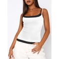 thumbnail image 4 of Liacowi Women Double Spaghetti Strap Camisoles Sleeveless Backless Tank Tops Summer Vests Tops Streetwear, 4 of 7