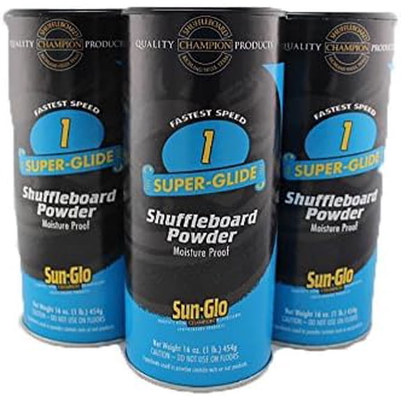 3 Pack of #1 Speed Super-Glide Shuffleboard Powder Wax$$Sport & Recreation Other