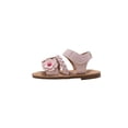 thumbnail image 2 of bebe Toddler Girl's Sandals – Fashion Flat Sandals, Cute Summer Shoes for Little Girls with Flower and Braided Strap, 2 of 11