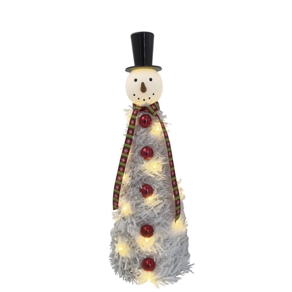 Enchanted Forest Light-Up Snowman Tree Christmas Holiday Village