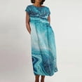 thumbnail image 1 of Qiopertar Robe pour Femmes, Été 2023 Coton Lin Boho Mode Décontractée Robe Sans Manches Vacances Liquidation Livraison Gratuite à Moins de 5$ jusqu'à 90 % de Réduction, 1 of 5