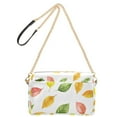 thumbnail image 2 of FORMRS Women Crossbody Purse with Chain Strap Vegan Leather Shoulder Handbag, Pink Colorful Leaves, 2 of 7