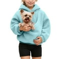 thumbnail image 4 of SGMVNU Girls Sweatshirt Hooded Oversized Trendy Long Sleeve Fashion Winter Cute Hoodies Sweater Preppy Teen Girl Fall Clothes Size 9-10 Years ,Color lz1023_A-Blue, 4 of 7