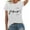 White, variant on Womens Crew Neck Short Sleeve T Shirts Jesus Letter Print Summer Tee Faith Pattern Casual Top Fashion Apparel
