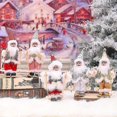 thumbnail image 4 of Adorno navideño de Papá Noel de pie, plateado, 4 of 5