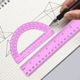 thumbnail image 5 of Ruler Geometry Set,Triangle Ruler, Protractor, Math Set,2Pack, Square Ruler, Geometry for Engineering Drawing, Design Work, Art Projects,Back To School Supplies, 5 of 9