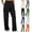 Black, variant on RQYYD Womens Cargo Sweatpants Baggy Fleece High Waisted Joggers Sweat Pants Athletic Pants