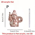 thumbnail image 3 of 26 English Letter Christmas Ornament Christmas Tree Decoration 2D Acrylic Decoration Car Rearview Mirror Ornament, 3 of 5