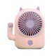 thumbnail image 2 of Fiudx Decoración del hogar Ventilador de mano de gran viento y silencioso para estudiantes, carga USB, batería de larga duración y ventilador portátil para exteriores, 2 of 7