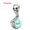 Turquoise, variant on Mini Skeleton Skull Pendant Natural Crystal Bead Ball Head Claw Ghost Hand Stone-Turquoise-1PC (Random Pick)