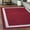 Burgundy&Creme, variant on Playa Rug Machine Washable Area Rug With Non Slip Backing - Stain Resistant - Eco Friendly - Family and Pet Friendly - Everest Geometric Modern Bordered Burgundy&Creme Design 2'2''x6'