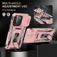 thumbnail image 3 of Dteck Case for Motorola Moto G 5G 2025,Shockproof TPU+PC 360° Kickstand Ring Holder Case Heavy Duty Phone Back Military Grade Protective Cover,Rosegold, 3 of 7