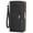 6030-Black, variant on Wallet for Women Clutch Double Zip Around Credit Card Holder Leather Women's Wallet Large Capacity