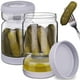 thumbnail image 1 of Tarro de pepinillos Homnoble, reloj de arena para pepinillos y aceitunas, 310 ml, paquete de 2, 1 of 6