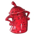 thumbnail image 2 of Emoshayoga Tazas Navideñas: Tazas Navideñas con Actitud, Tarro De Comida Duradero De PVC Resistente A Caídas con Tapa, Decoraciones para Tazas De Mesa De Halloween(Rojo), 2 of 12