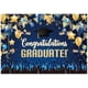 thumbnail image 2 of Otra decoración de pared 200x150 cm Fondo de graduación para fotografía Felicitaciones azules y doradas Clase de graduación de 2022 Suministros para fiestas de graduación Decor, 2 of 5