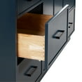 thumbnail image 6 of Ariel Kelly 43 Inch Single Rectangular Sink Bathroom Vanity With Pure White Quartz Countertop 1.5 Inch Edge In Midnight Blue, 6 of 12