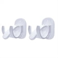 thumbnail image 1 of 4 Piezas Soportes para Barra de Cortina Sin PerforacióN Soportes para Barra de Cortina para Barra de Cortina Autoadhesivos Sin Clavos Ajustables,A, 1 of 8