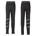 thumbnail image 4 of Aislor Kids Girls Figure Ice Skating Tights Shiny Rhinestones Leggings Yoga Dance Pants A Black 16, 4 of 7