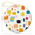 thumbnail image 4 of Abstract Colorful Squares Christmas Ceramic Ornament Colorful Stripes Geometric Circle Ornament Christmas Tree Ceramic Ornament Decoration Merry Xmas for Family & Friends, 4 of 8