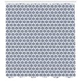 thumbnail image 2 of Ambesonne Ikat Shower Curtain, Traditional Circles Dots, 69"Wx75"L, Night Blue White, 2 of 2