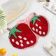 thumbnail image 1 of Strawberry Design Bathroom Mat, Cute Fruit Shaped Bath Rug and Bath Mat for Nursery, Dorm, Bathroom 31"19, 1 of 5