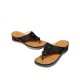 thumbnail image 3 of Women Pu Flower Clip Toe Flip Flops Sandals Wedge Slippers Slides Shoes, 3 of 5