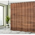 thumbnail image 4 of Ambesonne Wood Frame Shower Curtain, Closeup of Old Planks, 69"Wx84"L, Pale Caramel and Redwood, 4 of 4