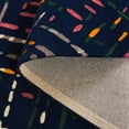 thumbnail image 5 of SAFAVIEH Metro Rodina Geometric Striped Area Rug, Navy/Pink, 8' x 10', 5 of 7