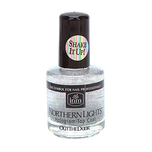 Barniz INM Northern Lights holográfico plateado secado rápido