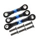 thumbnail image 1 of 3 piezas de enlaces de dirección, varillas de empuje para coche RC, varilla de dirección ajustable, extremo de varilla de enlace para Azul, 1 of 7