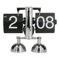 thumbnail image 3 of Flip Down Clock, Retro Style High Accuracy Simple Operation Flip Clock Fashion Design  For Household For Bedroom For Office, 3 of 8