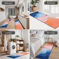 thumbnail image 5 of Blue Pink Orange Marble Kitchen Rugs Sets Of 3,Kitchen Runner Rugs Non Skid Washable,Decorative Kitchen Floor Mats for Kitchen,Sink,Laundry,17"x30"+ 17"x47" + 17"x59", 5 of 6