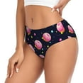 thumbnail image 2 of Balery Cartoon Donut Planets Ropa Interior de Algodón para Mujer con Dibujo – Braguitas Cómodas y Elásticas, Estilo Clásico-Medium, 2 of 6
