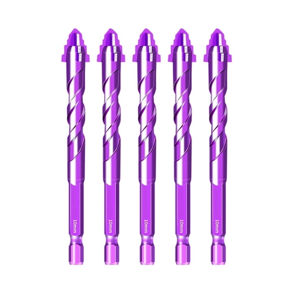 Heavy Duty Tungsten Carbide Drill Bits Four Flute Step Design for Hard Materials Tile Concrete Masonry Workshop Use