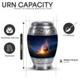 thumbnail image 3 of Yatskia Night Campfire Mini Memorial Keepsake Urns for Human Ashes Adult Male and Female, Medium Cremation Burial Urn for Ashes Adult Dad, (Monar 10 Inch and 3 Inch), 3 of 8