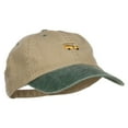 thumbnail image 5 of Mini Bus Embroidered Two Tone Washed Cap - Khaki Green OSFM, 5 of 5
