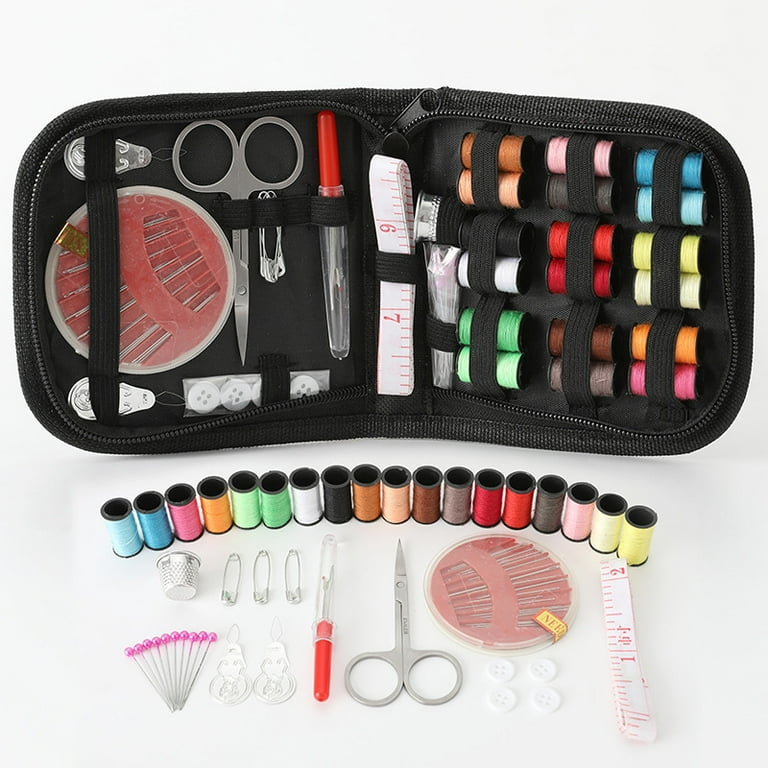 Premium Sewing Kit Set - Portable Sewing Supplies for Beginner Traveler and  Emergency Clothing Fixes,DIY Crafts Accessories with Thread, Scissors