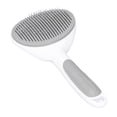 thumbnail image 1 of Pet Shedding Brush, One Key Automatic Pet Self Cleaning Brush Remove Loose Fur  For Cats For Dogs Grey, 1 of 8