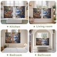 thumbnail image 6 of Autumn Deer Kitchen Curtains, Farmhouse Elk River Light Filtering Window Curtain Panels, 2Pcs Rod Pocket Window Treatments Set for RV Dining Room Study Room 42x45 Inches, 6 of 9