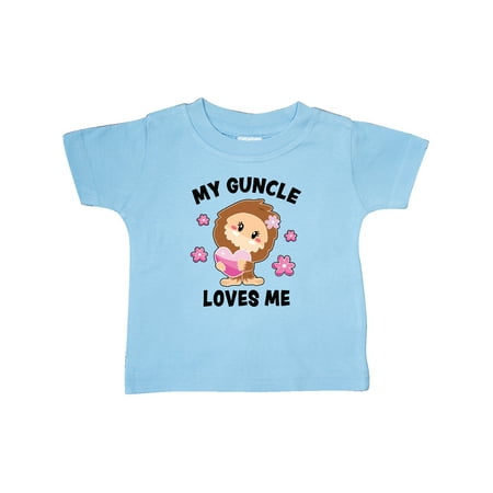 

Inktastic My Guncle Loves Me with Bigfoot Gift Baby Girl T-Shirt