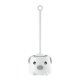 thumbnail image 1 of Cepillo de baño yuxing de pelo suave con soporte gris, 1 of 5