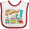 thumbnail image 3 of Inktastic It's My Birthday Circus Train 1st Birthday Boys or Girls Baby Bib, 3 of 4